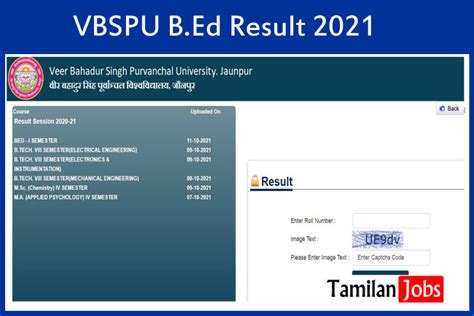 vbspu result 2021-22|VBSPU Result 2019: VBSPU has released the results online  .